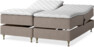 Delux Dream - Ställbar säng, dubbelsäng med bäddmadrass - Beige
