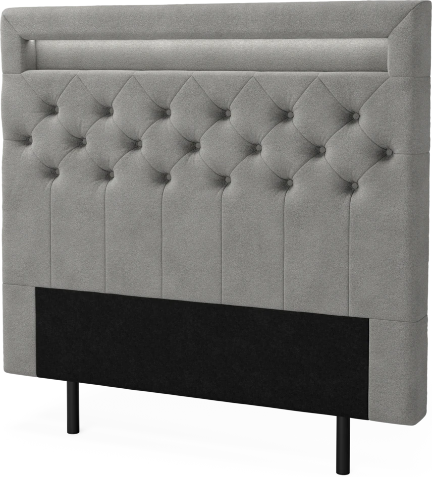 New York led - Sänggavel, 90-210 cm - Grå