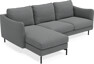 Madison Lux - 2-sits soffa med schäslong vänster - Grå
