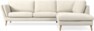 Madison Lux - 3-sits soffa med divan höger - Vit