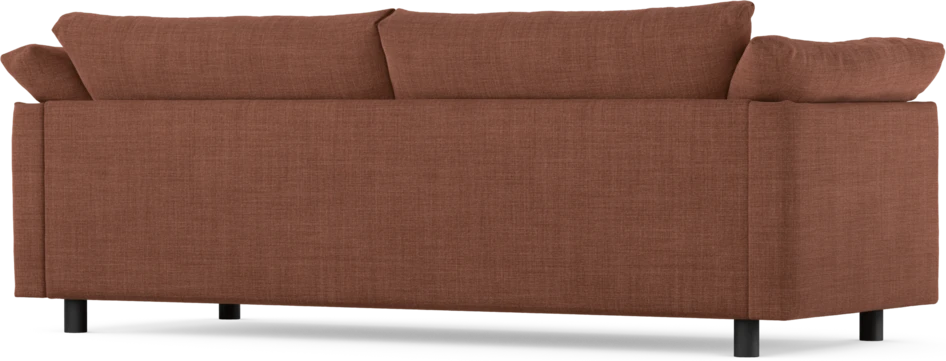 Cherrie - 3-sits soffa, hel dyna, fast klädsel - Orange