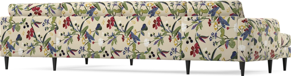 Bridge - 3-sits soffa med schäslong vänster och divan höger - Flerfärgad