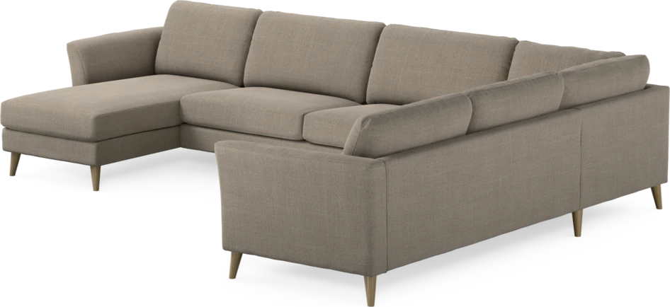 Bridge - Hörnsoffa, 3+2-sits med schäslong vänster - Beige
