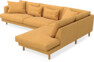 Harper - 3-sits soffa med divan höger - Gul