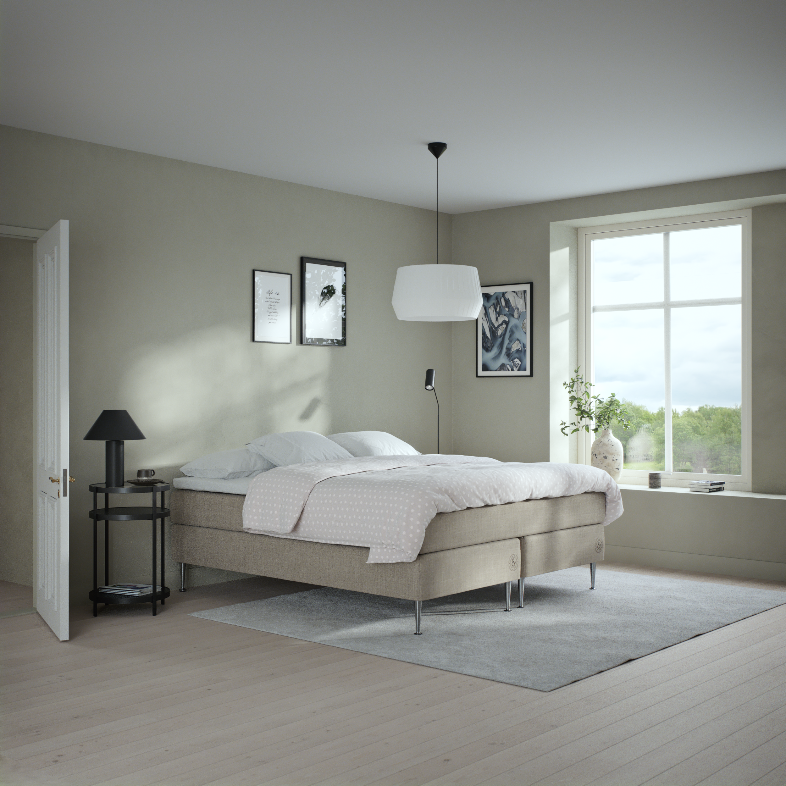 Asperö Comfort - Kontinentalsäng, dubbelsäng med bäddmadrass Comfort och sängben - inspiration