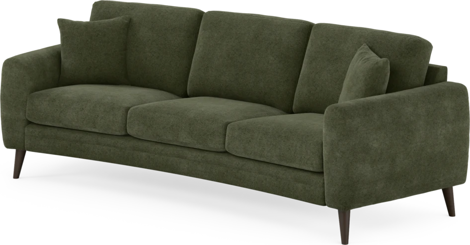 Eden - 3-sits soffa svängd - Grön