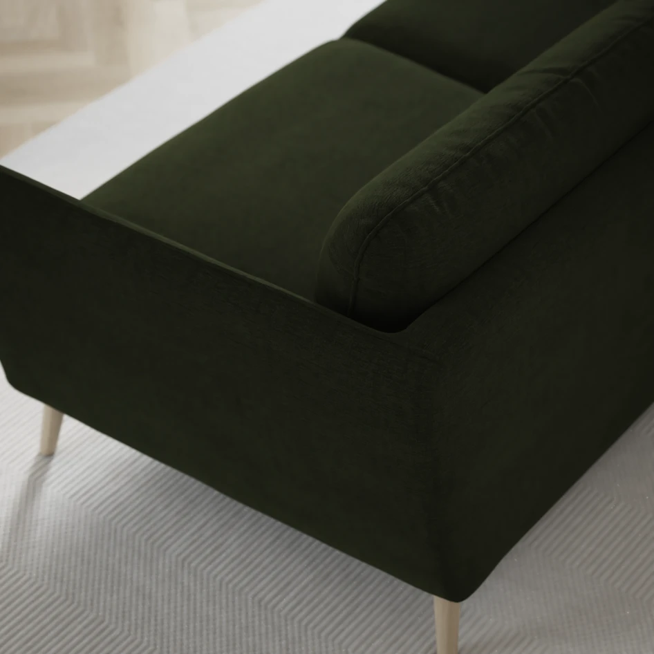 Madison - 2-sits soffa med divan vänster och schäslong höger - Grön