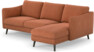 Madison - 2-sits soffa med schäslong höger - Orange