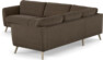 Bridge - Hörnsoffa, 3+2-sits - Brun