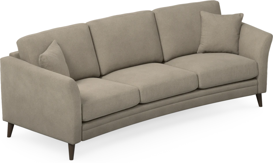 Eden - 3-sits soffa svängd - Beige