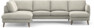Madison Lux - 2-sits soffa med divan vänster och schäslong höger - Grå