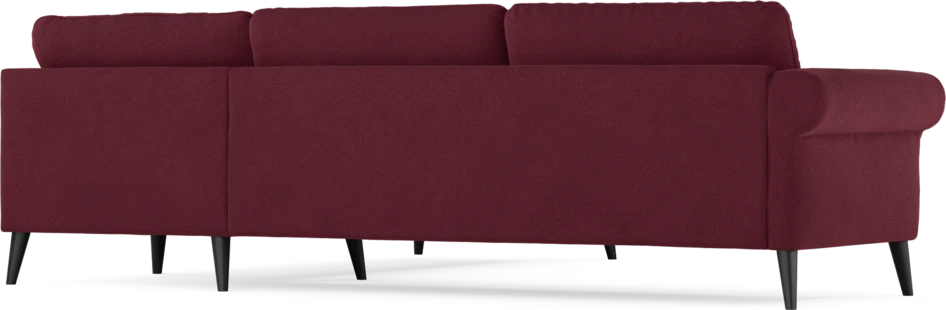 Bridge - Hörnsoffa, 3+2-sits - Röd