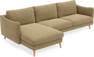 Madison - 3-sits soffa med schäslong vänster - Brun