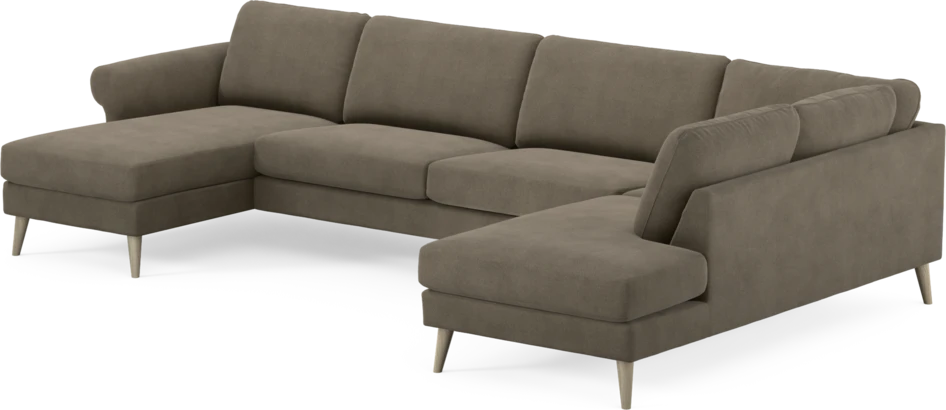 Bridge - 3-sits soffa med schäslong vänster och divan höger - Beige