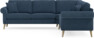 Eden - Hörnsoffa, 2,5+2,5-sits - Blå