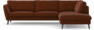 Madison Lux - 3-sits soffa med divan höger - Orange