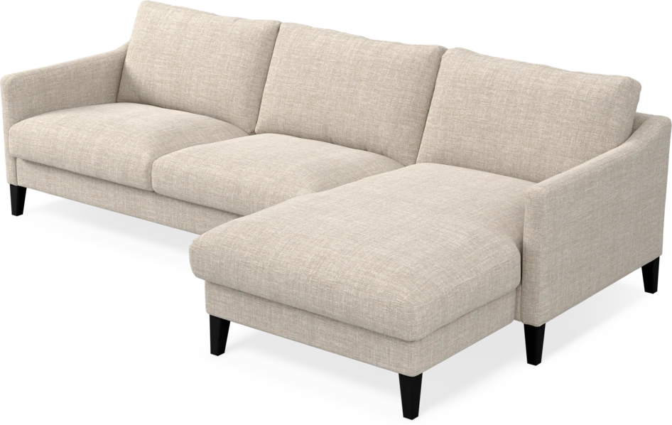 Winston - 3-sits soffa med schäslong, vändbar - Beige