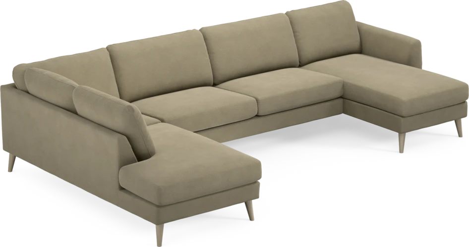 Bridge - 3-sits soffa med divan vänster och schäslong höger - Beige