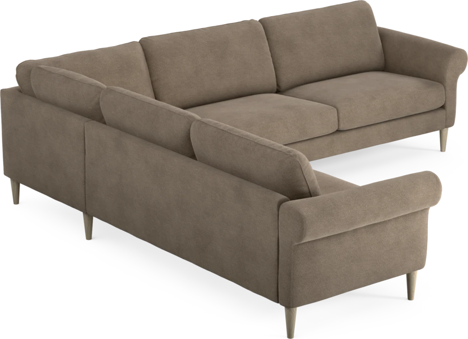 Bridge - Hörnsoffa, 2+3-sits - Brun