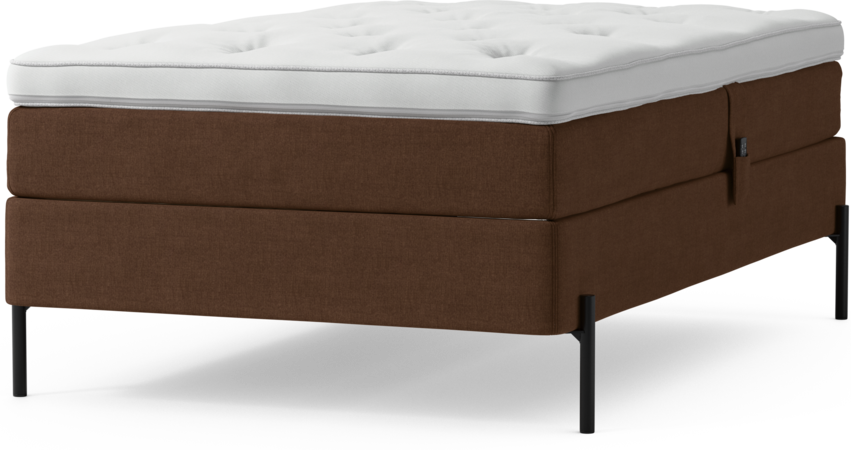 Delux Sense - Ställbar säng, enkelsäng med bäddmadrass och sängben