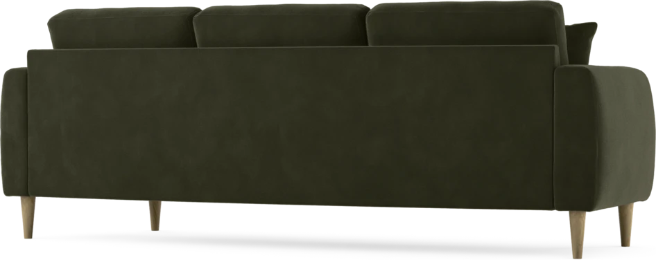 Eden - 3-sits soffa svängd - Grön