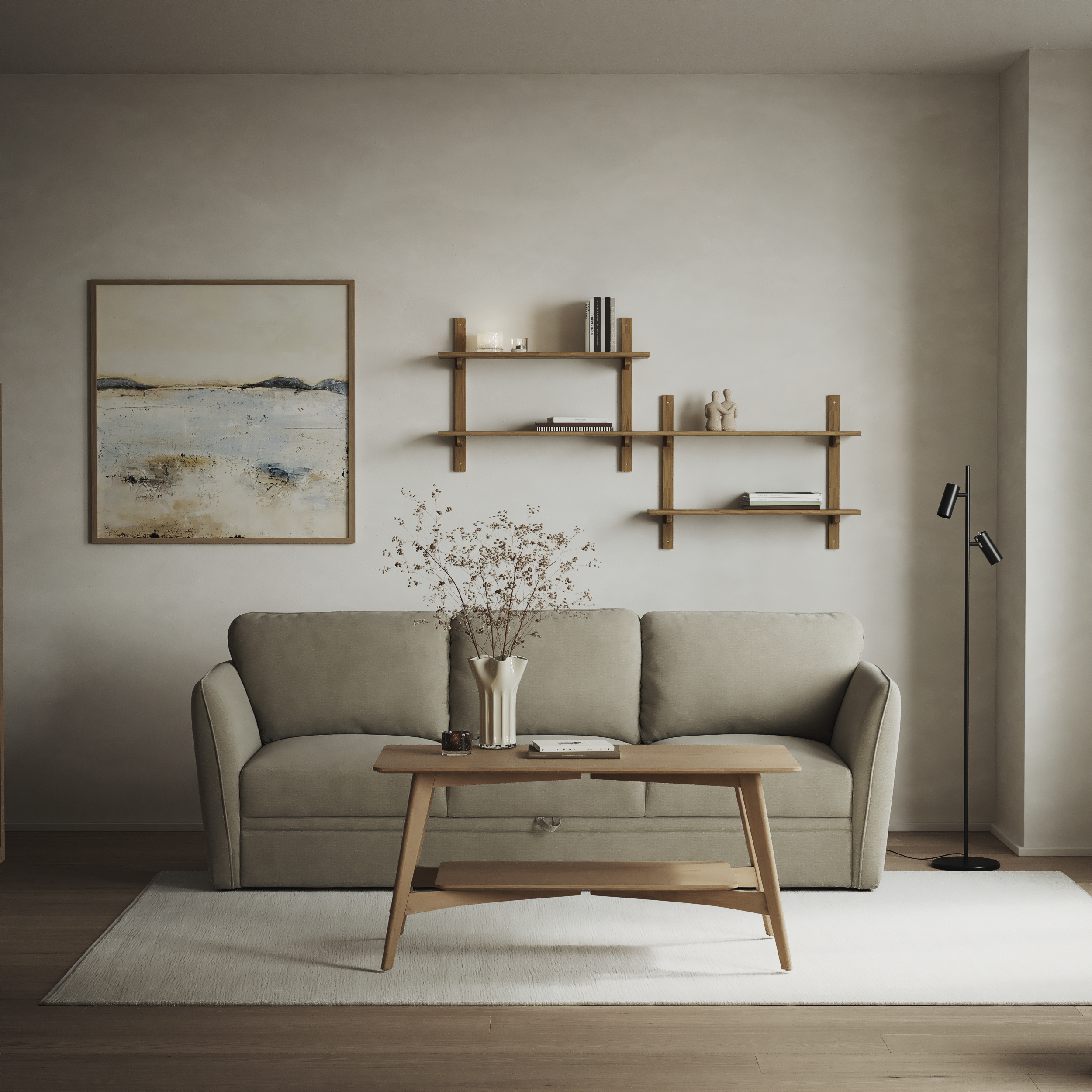 Öland - Bäddsoffa 3-sits, längsbäddad - inspiration