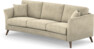 Eden - 3-sits svängd - Beige