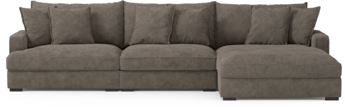 Rossi, 3-sits soffa med schäslong höger