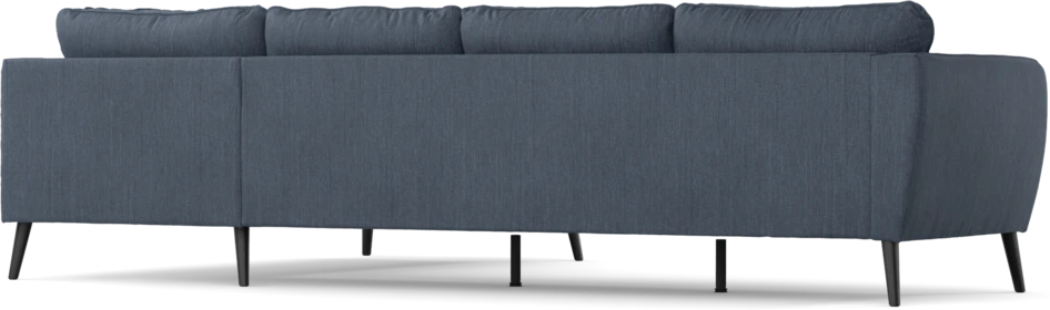 County - 3-sits soffa med divan höger - Blå