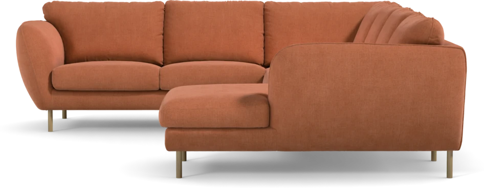 Madison Lux - Hörnsoffa med schäslong höger - Orange