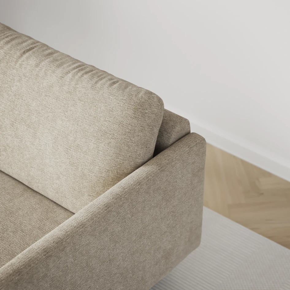Madison Lux - Hörnsoffa med schäslong vänster - Beige