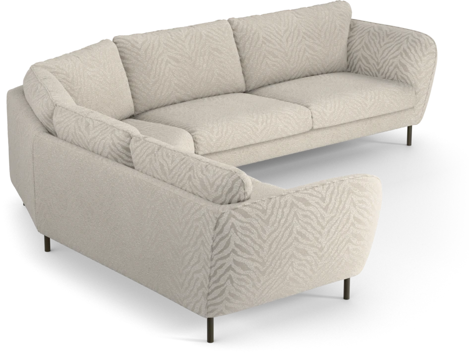Madison Lux - Hörnsoffa 2+3-sits, hörn 2 - Vit