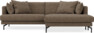 Harper - 4-sits med schäslong XL höger - Brun