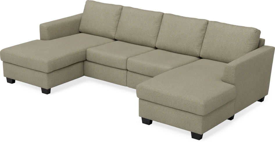Friday - 2-sits soffa med två schäslonger - Beige