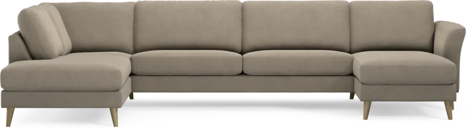 Bridge - 3-sits soffa med divan vänster och schäslong höger - Beige
