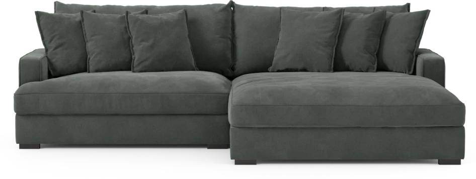 Rossi - 2-sits soffa med schäslong XL höger - Grå