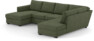 Friday - 3-sits soffa med schäslong vänster och divan höger - Grön