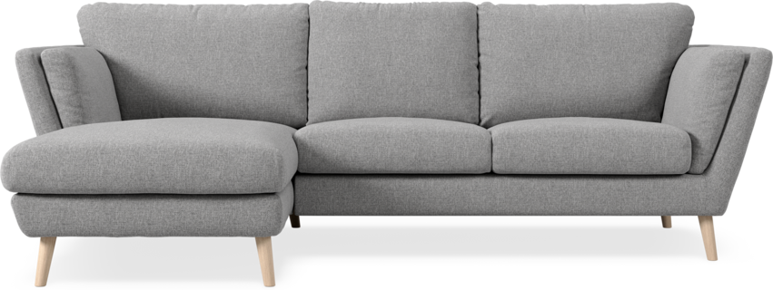 Madison Lux - 2-sits soffa med schäslong vänster - Grå