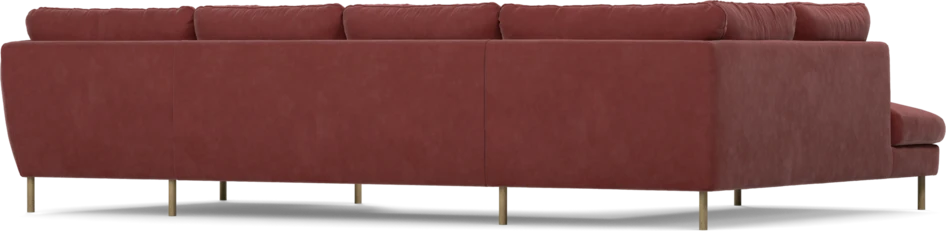 Madison - 2-sits soffa med divan vänster och schäslong höger - Rosa