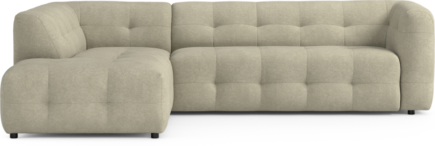 Bella - 3-sits soffa med divan vänster - Beige