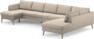 County - 4-sits soffa med schäslong vänster och divan höger - Beige