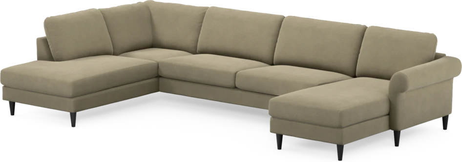 Bridge - 3-sits soffa med divan vänster och schäslong höger - Beige