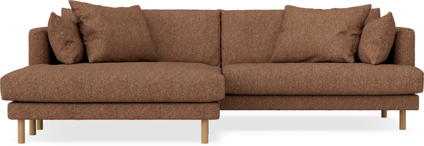 Harper - 4-sits med schäslong XL vänster - Orange