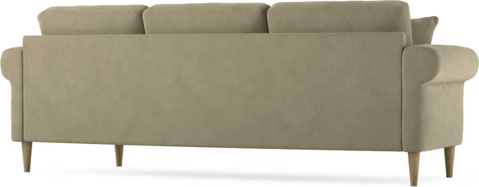 Eden - 3-sits soffa svängd - Beige