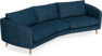 Madison - 3-sits soffa svängd, 90 cm - Blå