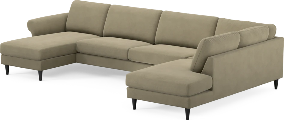 Bridge - 3-sits soffa med schäslong vänster och divan höger - Beige