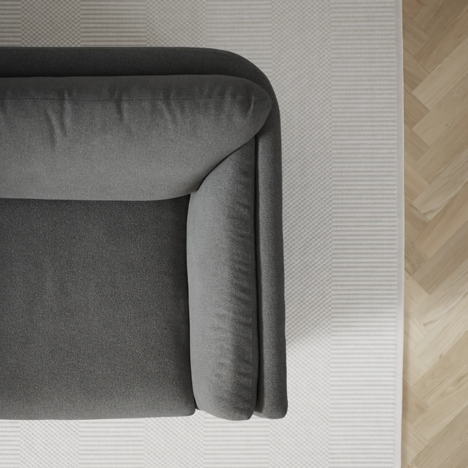 Madison - 3-sits soffa med schäslong vänster - Grå