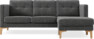 Rio - 3-sits soffa med schäslong höger - Grå