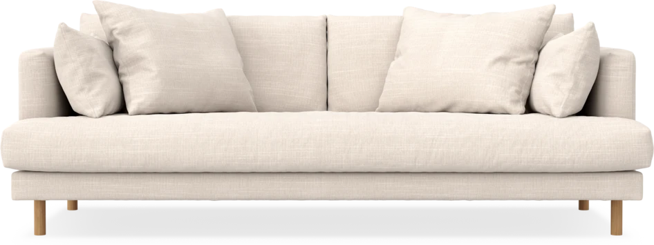 Harper - 3-sits soffa, hel dyna - Beige