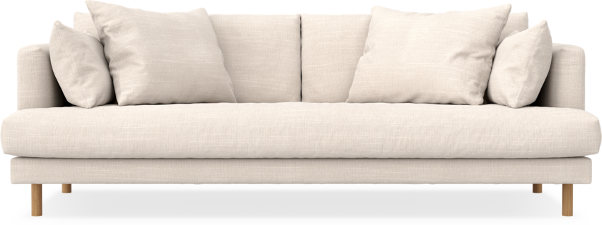 Harper - 3-sits soffa, hel dyna - Beige